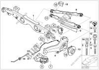 Support essieu AR,susp. roue,roulem.roue pour MINI Cooper S de 2000