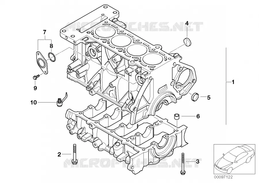Carter-moteur MINI MINI COOPER 2000 Cooper N Cooper