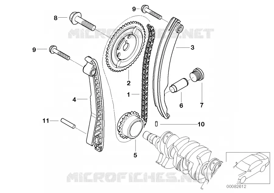 Comde soupapes-chaine de distribution MINI MINI JOHN COOPER WORKS 2006 Coop.S JCW GP N Coop.S JCW GP
