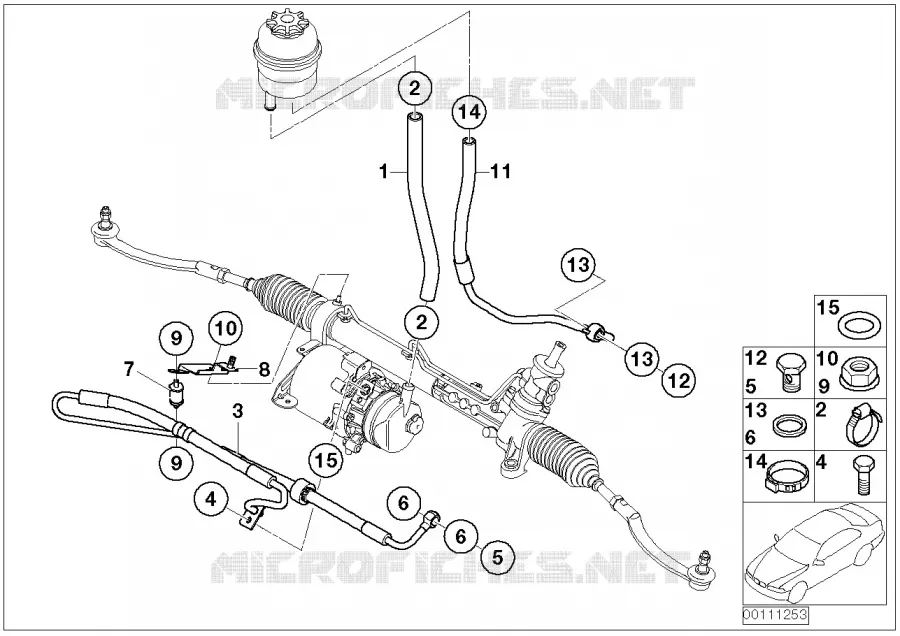 Direction hydraulique-Tuyaux dhuile MINI MINI COOPER 2003 Cooper N Cooper