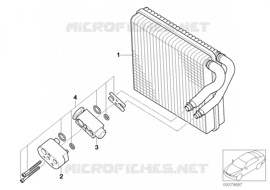 Evaporateur / Soupape vase dexpansion MINI MINI COOPER 2002 Cooper N Cooper