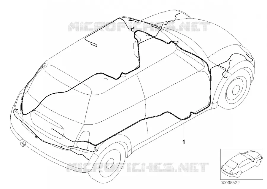 Faisceau de câbles principal MINI MINI JOHN COOPER WORKS 2006 Coop.S JCW GP N Coop.S JCW GP