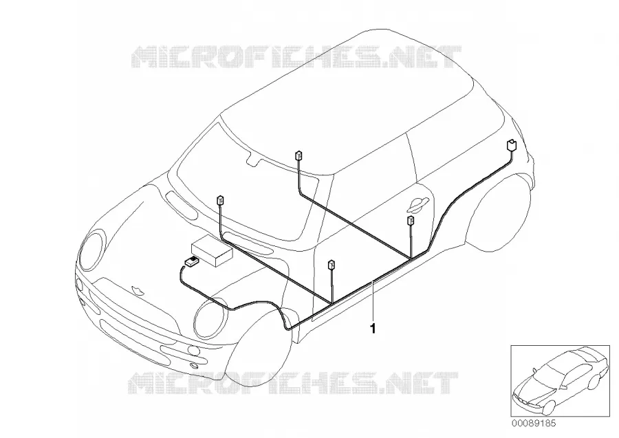 Faisceau de haut-parleur MINI MINI COOPER 2002 Cooper N Cooper