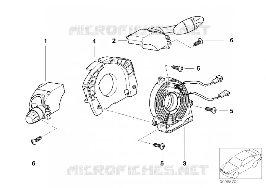 Interrupteur de la colonne de direction MINI MINI ONE 2003 One N One