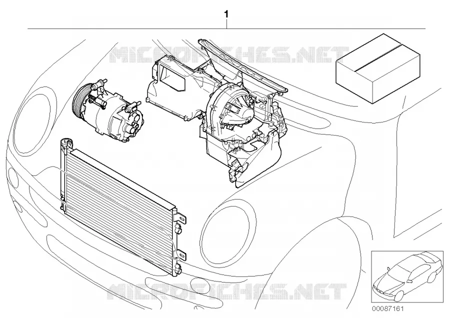 Kit climatiseur automatique MINI MINI ONE 2006 One N One