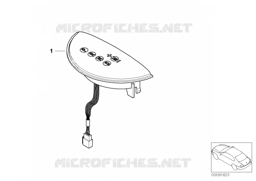 Lampe témoin transmission automatique MINI MINI ONE 2000 One 1.6i N One 1.6i