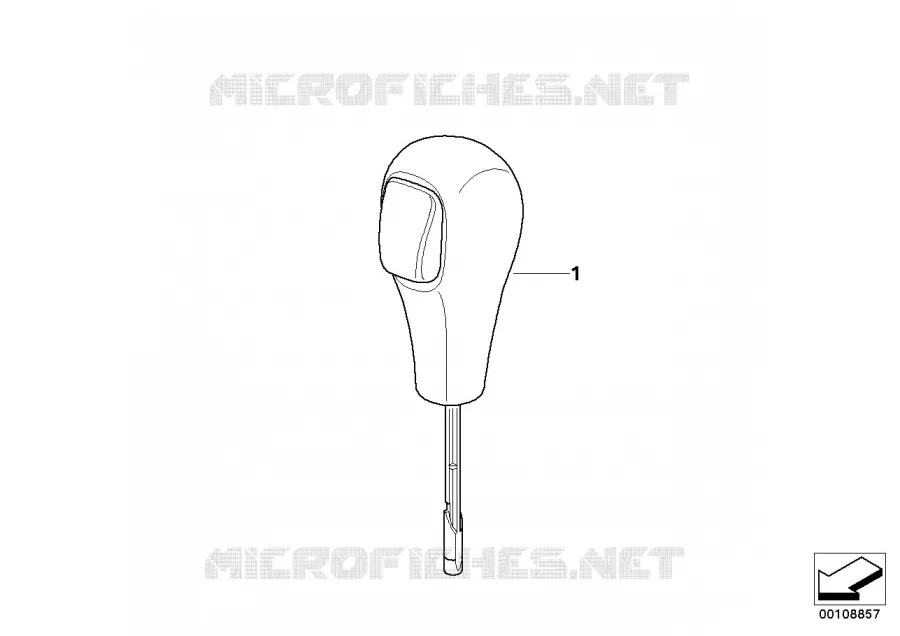 Levier selecteur chrome MINI MINI ONE 2000 One 1.6i N One 1.6i