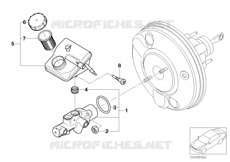 Maitre-cylindre de frein MINI MINI COOPER S 2002 Cooper S N Cooper S
