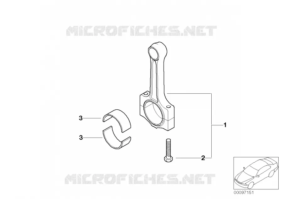 Mécanisme dembiellage - Bielle MINI MINI COOPER S 2000 Cooper S N Cooper S