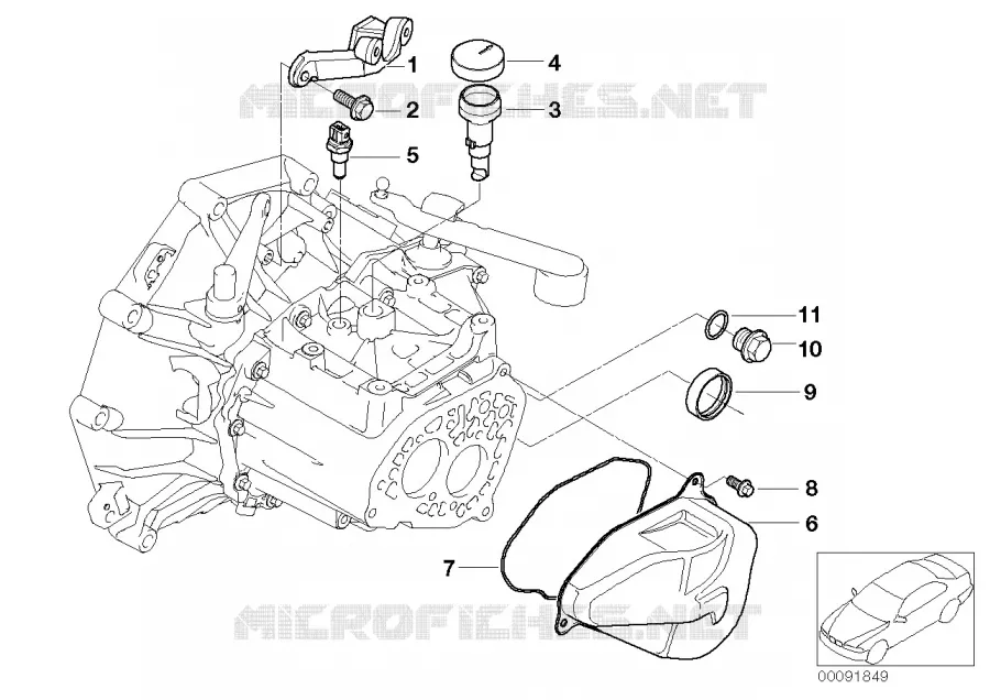 Pièces pour boîte GS5-65BH MINI MINI ONE 2002 One 1.4i N One 1.4i