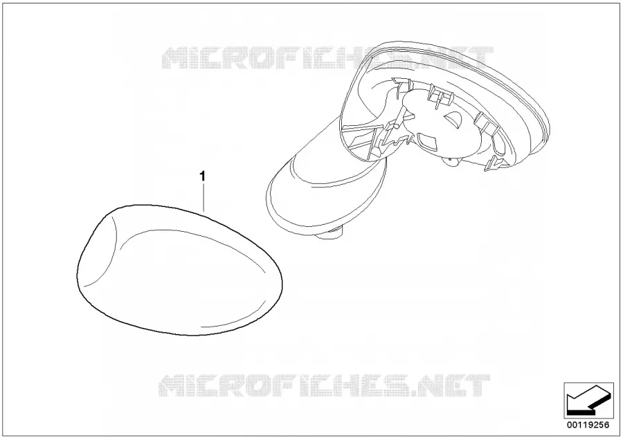 Post-équipement cache rétroviseur ext. MINI MINI COOPER 2003 Cooper N Cooper