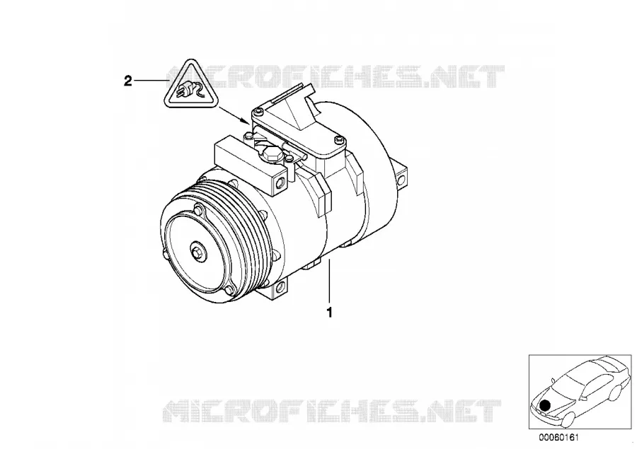 RP compresseur de climatisation MINI MINI COOPER S 2002 Cooper S N Cooper S