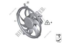 Buse ventilateur/ventilateur pour MINI Cooper ALL4 de 2013