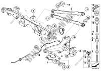 Support essieu AR,susp. roue,roulem.roue pour MINI Cooper de 2000