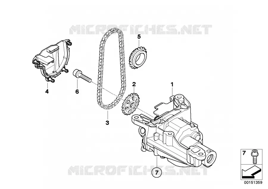 Alimentation huile/Pompe huile+entrainem MINI MINI ONE 2005 One N One