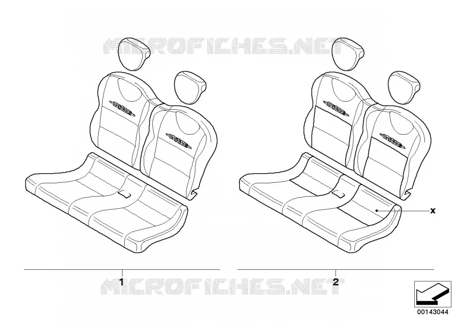 Banquette arrière Sport John Cooper Work MINI MINI COOPER S 2000 Cooper S N Cooper S