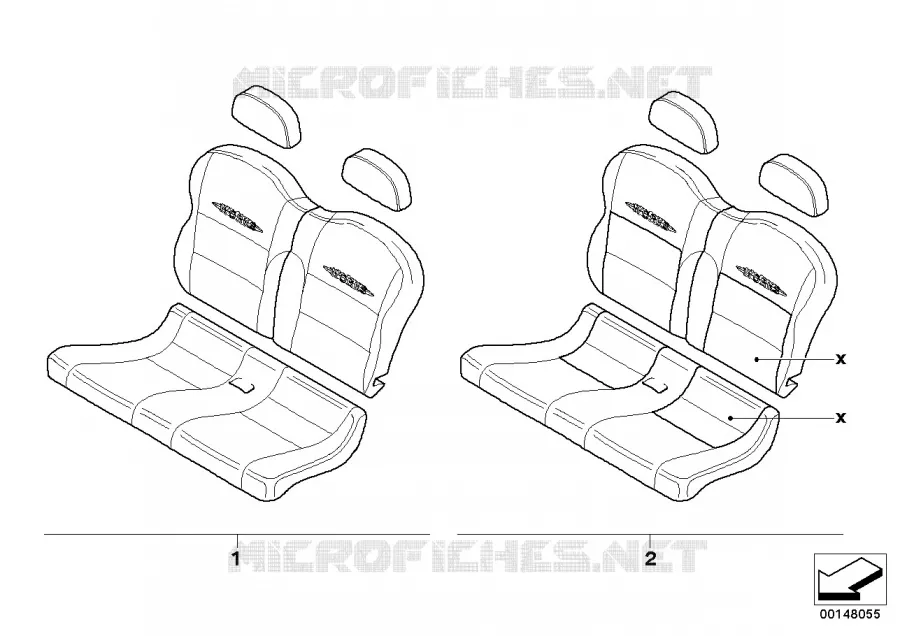 Banquette arrière Sport John Cooper Work MINI MINI COOPER S 2003 Cooper S N Cooper S