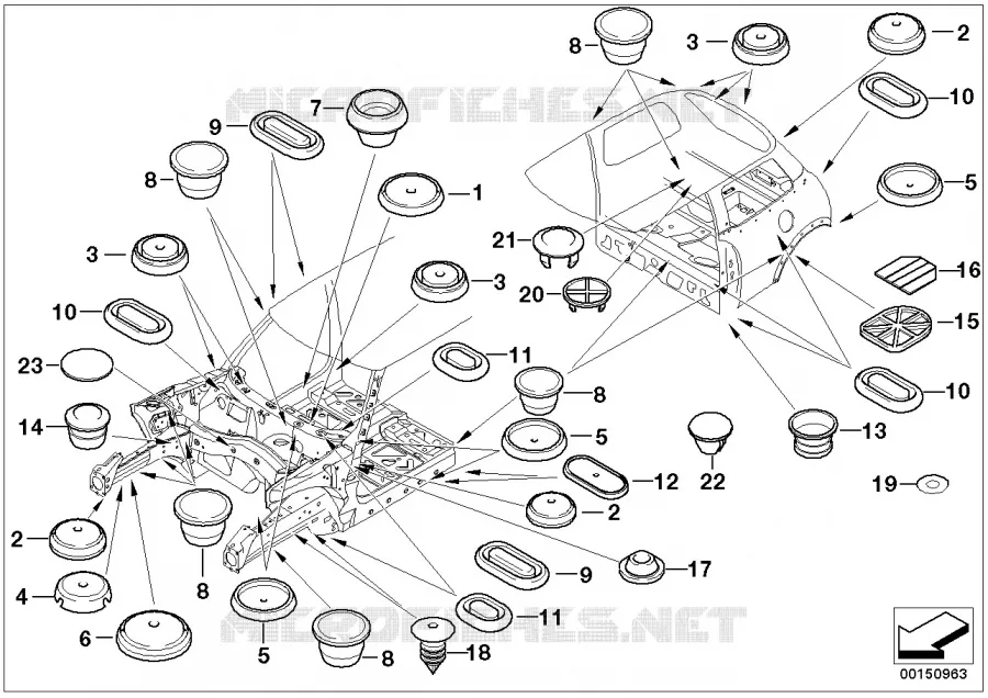 Bouchon de fermeture/obturateur MINI MINI ONE D 2002 One D N One D