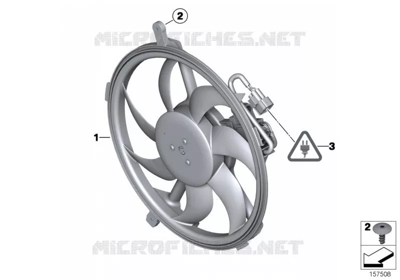 Buse ventilateur/ventilateur MINI MINI COOPER D 2011 Cooper D 2.0 N Cooper D 2.0