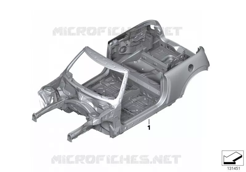 Caisse de carrosserie MINI MINI COOPER S 2003 Cooper S N Cooper S