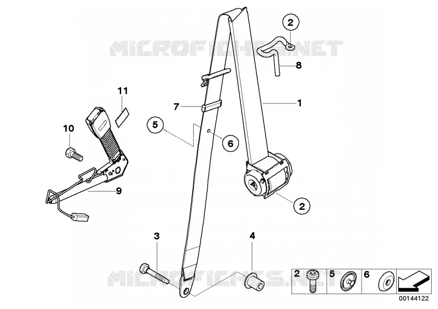 Ceinture de sécurité avant MINI MINI COOPER S 2002 Cooper S N Cooper S