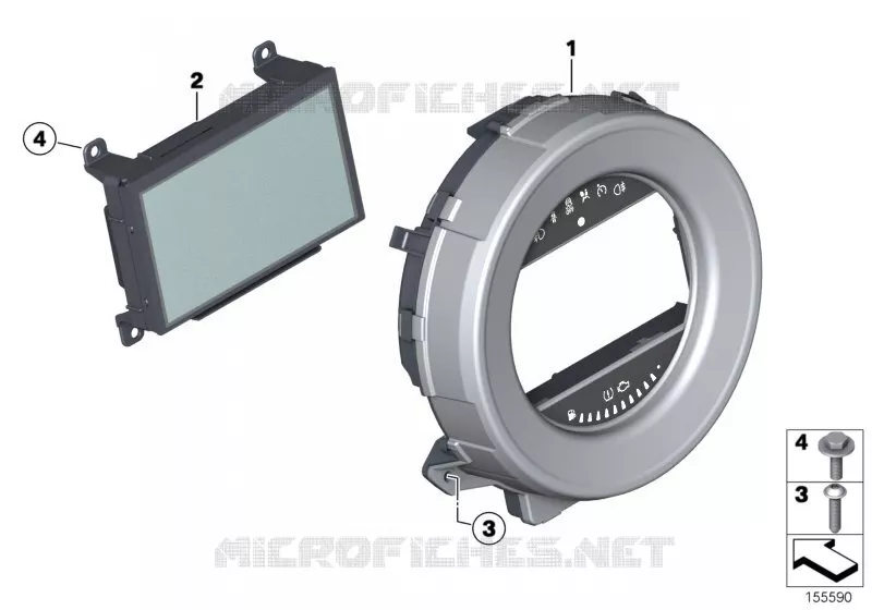 Combiné dinstruments, navigation MINI MINI COOPER D 2010 Cooper D ALL4 2.0 N Cooper D ALL4 2.0