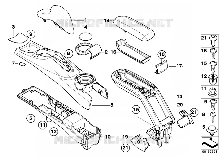 Console centrale MINI MINI COOPER S 2000 Cooper S N Cooper S