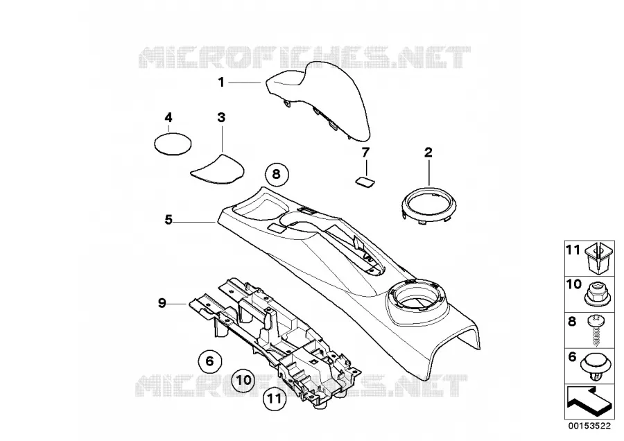 Console centrale MINI MINI COOPER S 2002 Cooper S N Cooper S