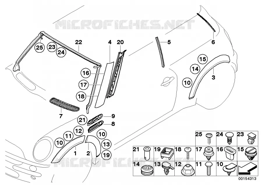 Enjoliveurs ext. / Grille de décor MINI MINI COOPER 2000 Cooper N Cooper