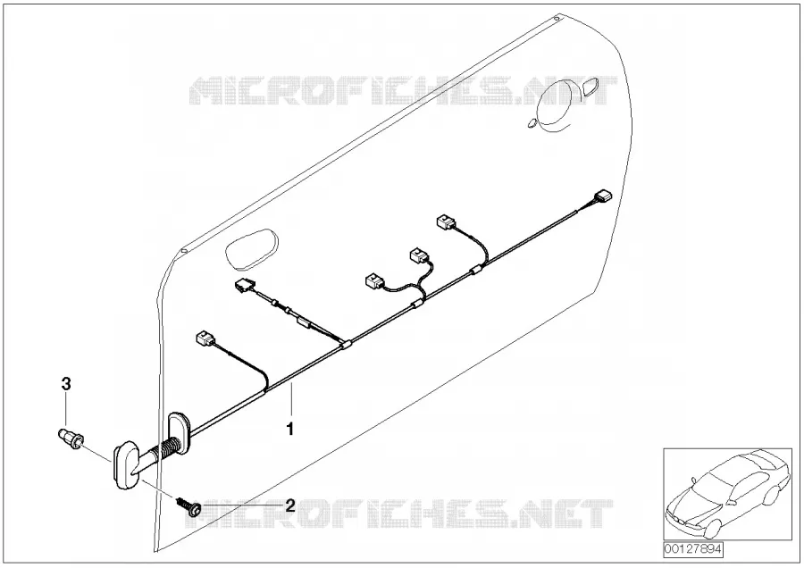 Faisceaux de cables de porte MINI MINI COOPER 2002 Cooper N Cooper