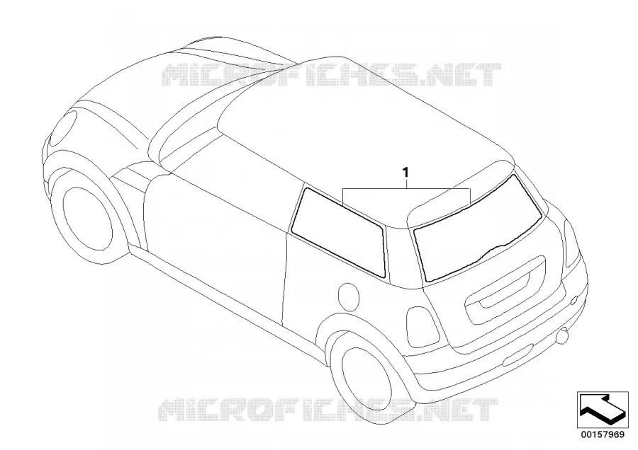 Film de protection solaire MINI MINI ONE D 2009 One D N One D