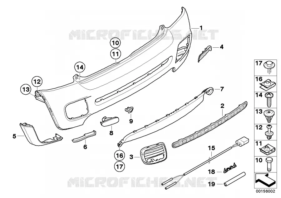 Habillage arr. pack aérodynamique JCW II MINI MINI ONE D 2009 One D N One D