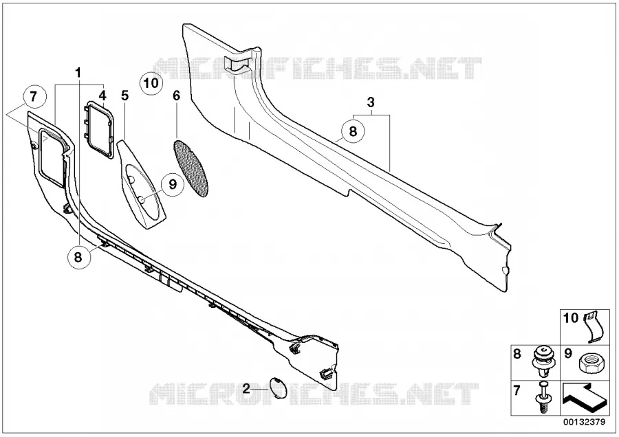 Habillage lateral plancher MINI MINI COOPER S 2000 Cooper S N Cooper S