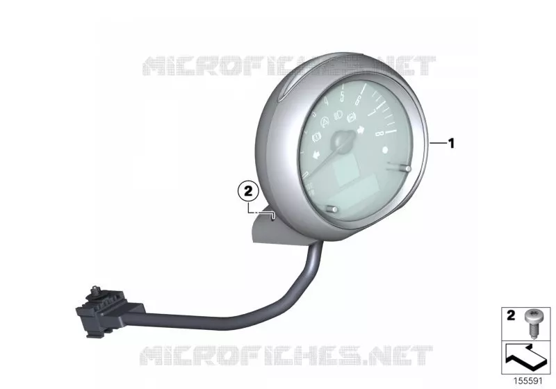 Instruments singul.de colonne de direct. MINI MINI COOPER SD 2012 Cooper SD N Cooper SD