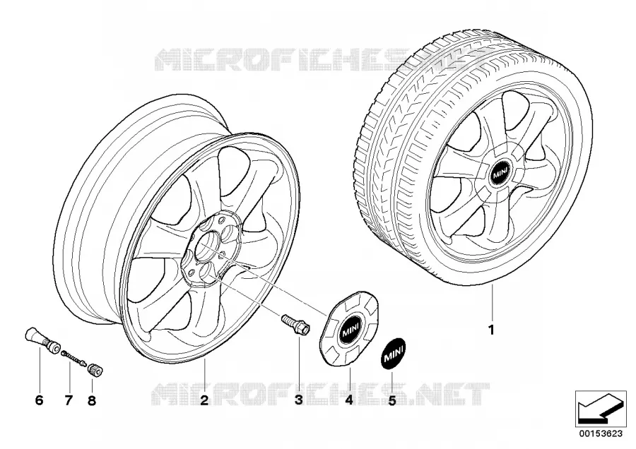 Jante mini rotator spoke (Styl. 101) MINI MINI ONE 2006 One N One
