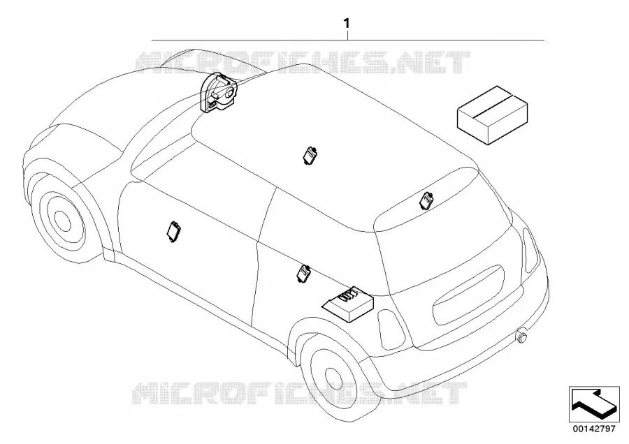 Kit 2ème monte pour système dalarme MINI MINI COOPER 2002 Cooper N Cooper