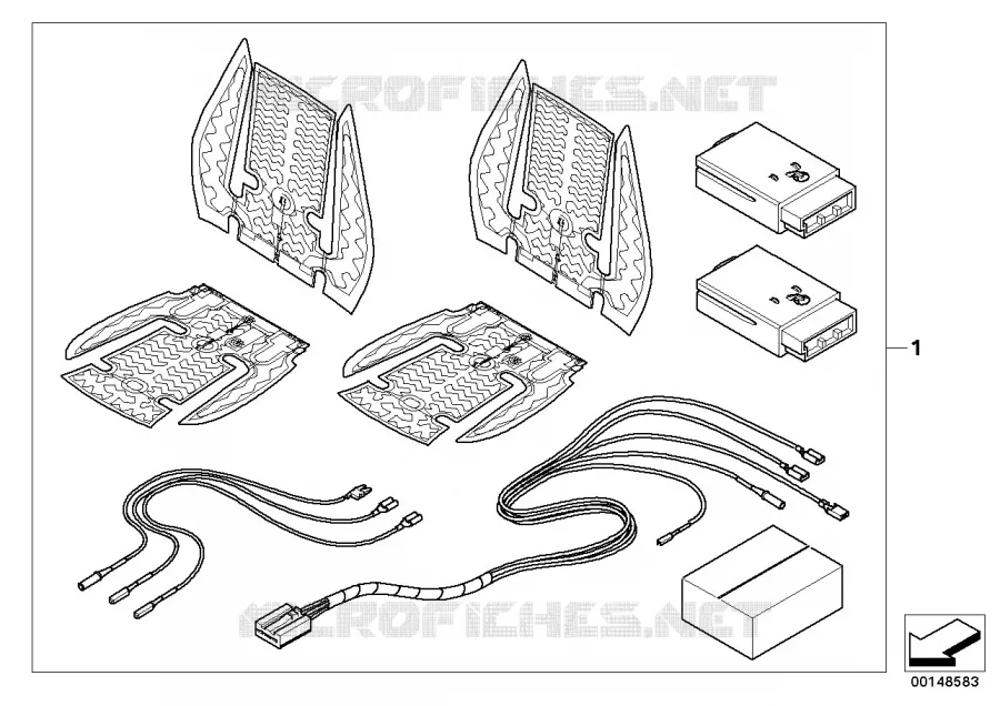 Kit de chauffage siege avant MINI MINI ONE 2006 One N One