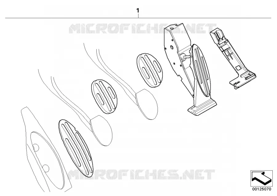 Kit revêtement acier inox pour pédales MINI MINI COOPER 2002 Cooper N Cooper