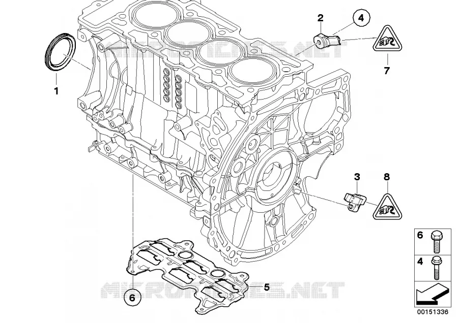 Pièces de bloc-moteur MINI MINI COOPER 2006 Cooper N Cooper