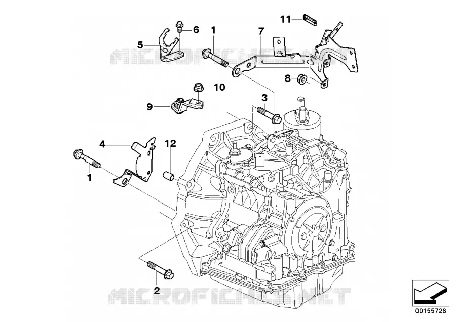 Pieces de fixation de boite de vitesses MINI MINI COOPER S 2003 Cooper S N Cooper S