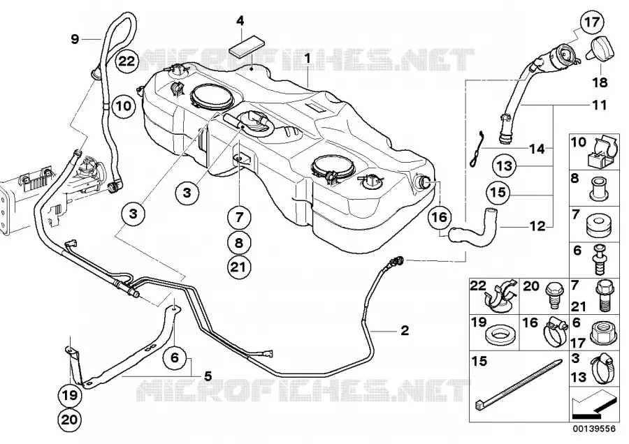 Pieces de reservoir a carburant MINI MINI COOPER 2003 Cooper N Cooper