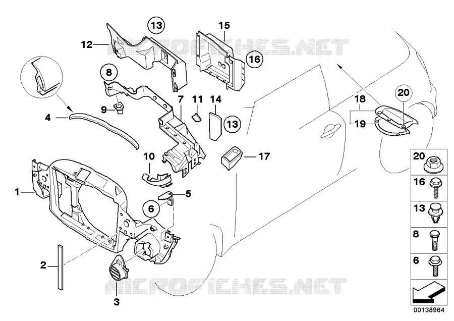Pièces diverses de carrosserie MINI MINI COOPER 2002 Cooper N Cooper