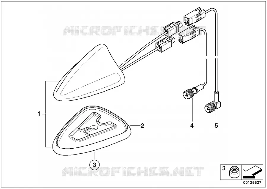 Pièces téléph. multi-bandes/GPS antenne MINI MINI ONE 2002 One 1.4i N One 1.4i