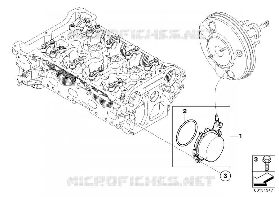 Pompe a vide avec tuyau MINI MINI COOPER 2007 Cooper N Cooper