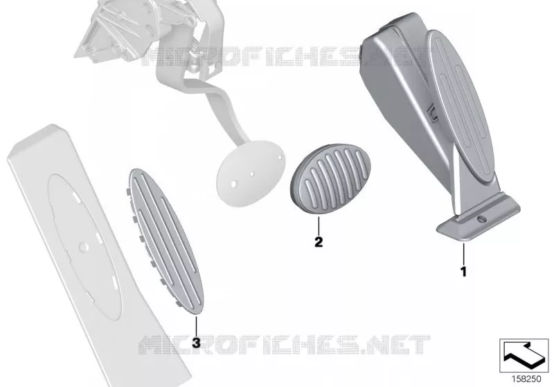 Post-équip. patins pédale acier spécial MINI MINI ONE 2010 One N One
