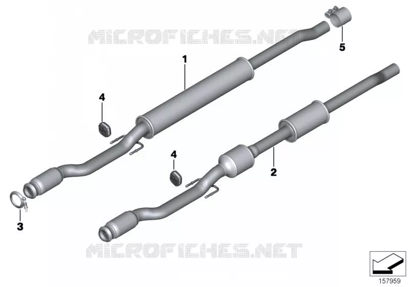 Pot catalytique/Silencieux avant MINI MINI COOPER S 2005 Cooper S N Cooper S