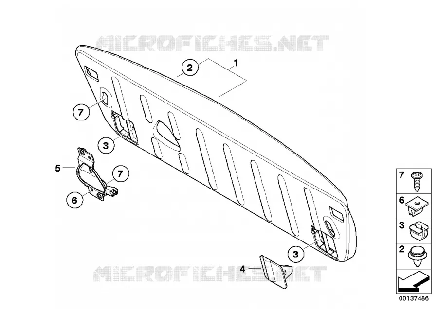 Revetement de couverture de coffre MINI MINI ONE 2003 One N One