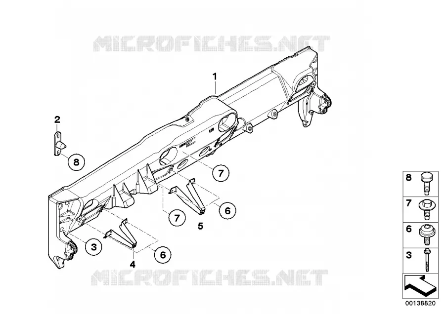 Support tableau de bord MINI MINI ONE 2000 One 1.6i N One 1.6i