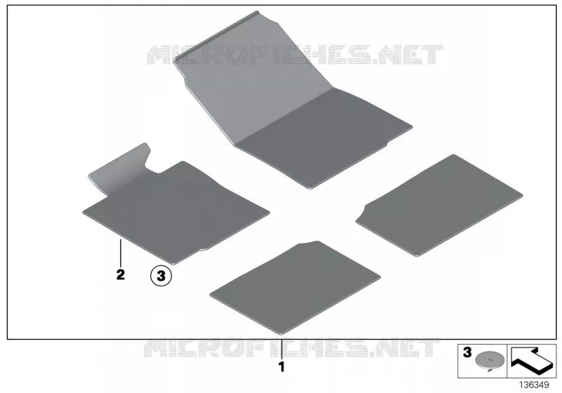 Tapis de sol Velours MINI MINI COOPER S 2003 Cooper S N Cooper S