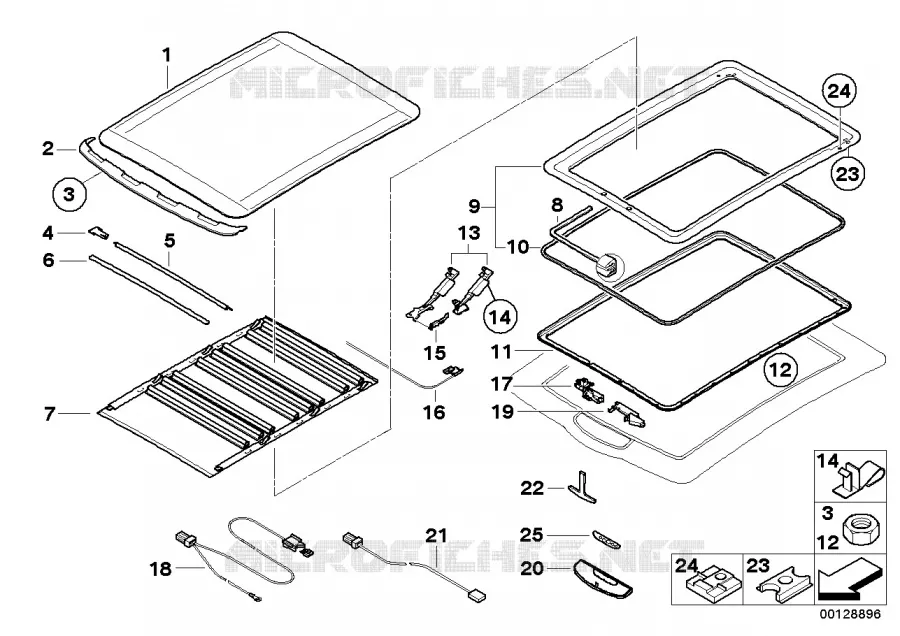 Toit pliant electrique, pièces d.rechan. MINI MINI COOPER S 2000 Cooper S N Cooper S